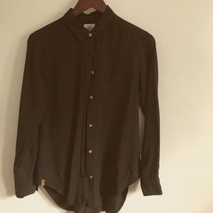 Tentree Button-up Black Shirt